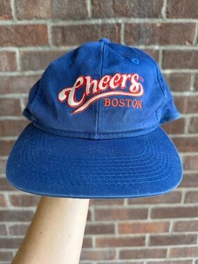 Vintage Blue "Cheers Boston" Embroidered Cap